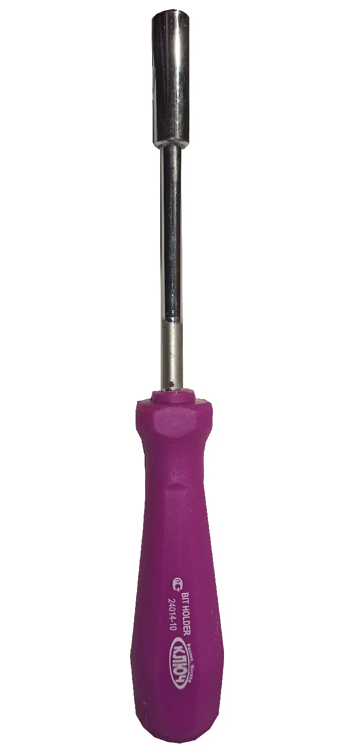 Отвертка - битодержатель Центроинструмент с пластиковой ручкой 100 мм 24014-10