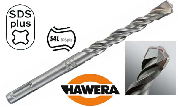 Сверло по бетону Hawera Sds Plus S4 (одна режущая пластина)   d. 25 х 460 мм