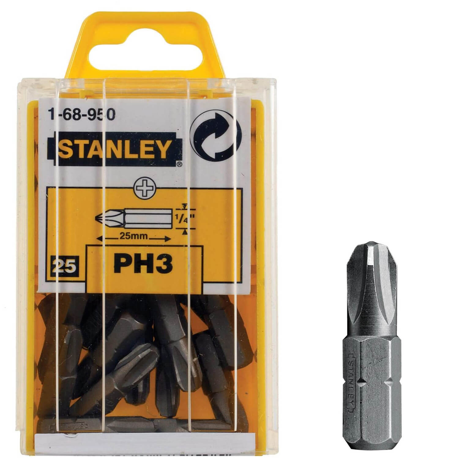 Бита Stanley PH3 х 25 мм (25 шт. в упаковке) USA
