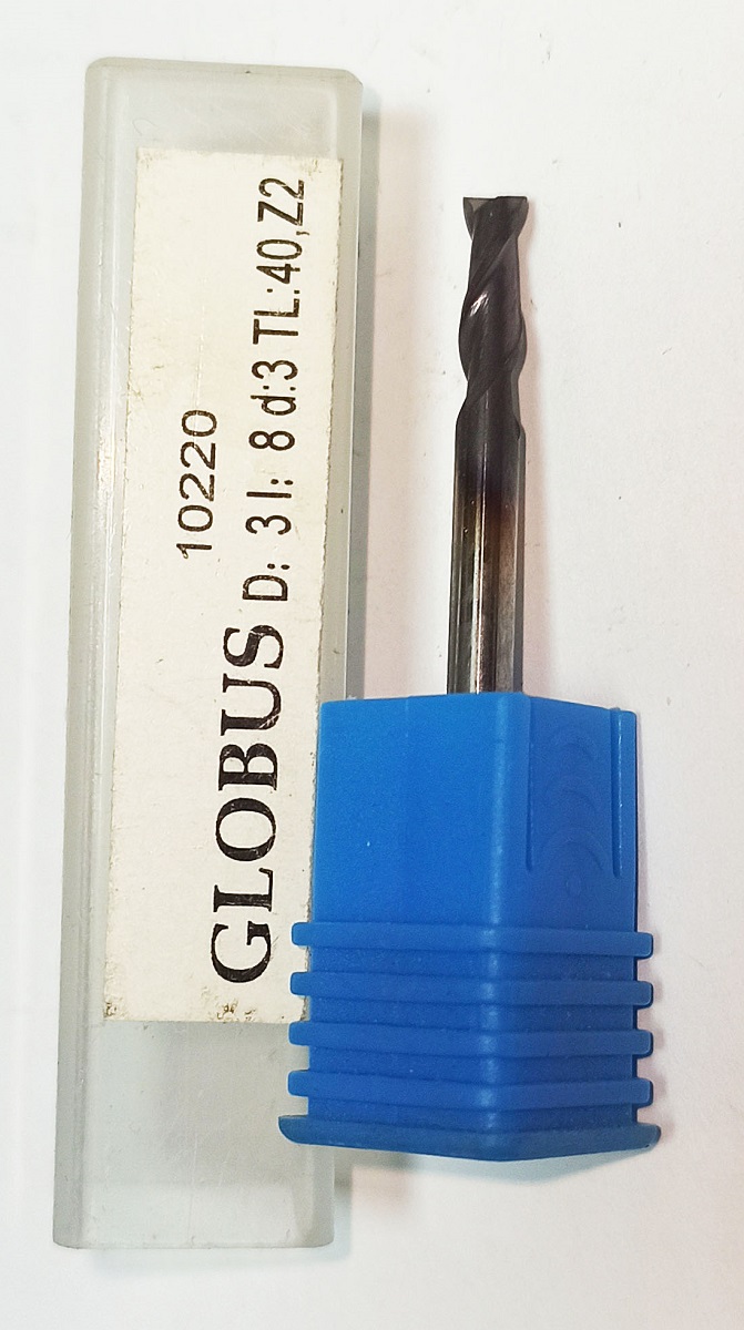 Фреза спиральная твердосплавная Globus D4 H14 (10220)