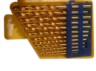 Набор сверл Toya по металлу желтые d. 1,5 - 6,5 мм (из 13-ти штук)