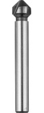 Зенкер Зубр конусный с 3-я реж. кромками, сталь P6M5, d 6,3х45мм, цилиндр.хв. d 5мм, для раззенковки М3