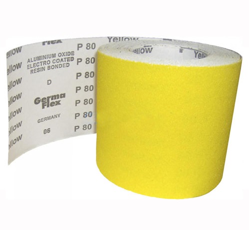Бумага наждачная GermaFlex Yellow рулон 50 м на бум.осн., шир.115 мм Р400