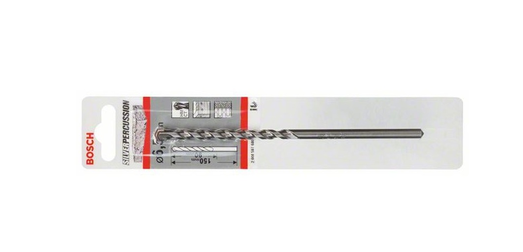 Сверло по бетону Bosch Silver Percussion d. 6 х 150 мм