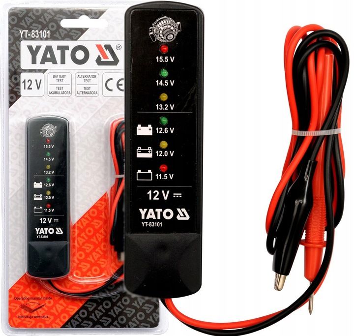 Тестер аккумуляторный Yato YT-83101