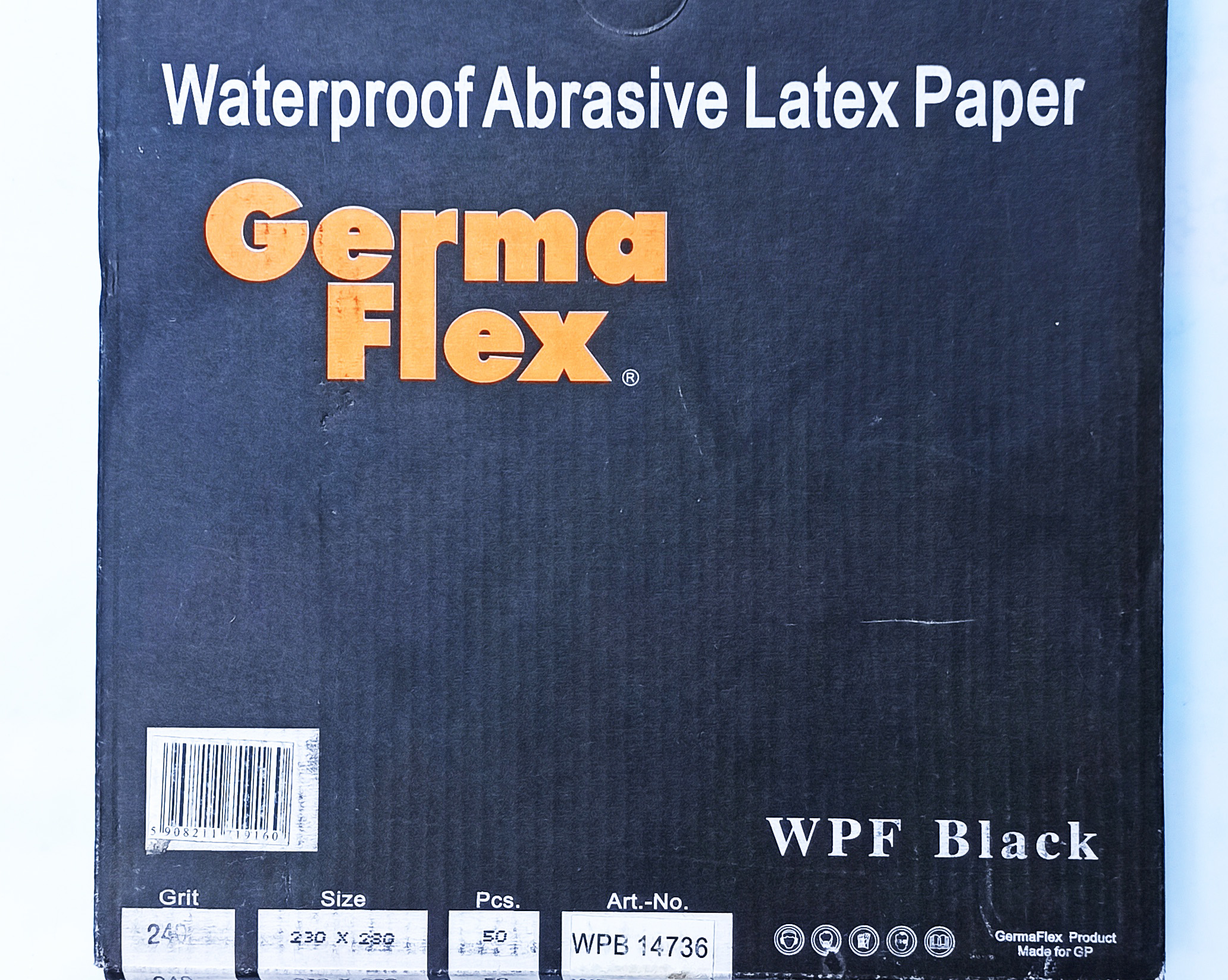 Бумага нажд листовая GermaFlex WPF Black 230х280 мм Р320 (50шт.)