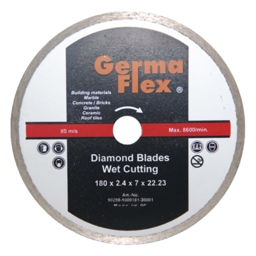 Диск алмазный GermaFlex Piramid Continuous d. 180х2,4х8х22 мм