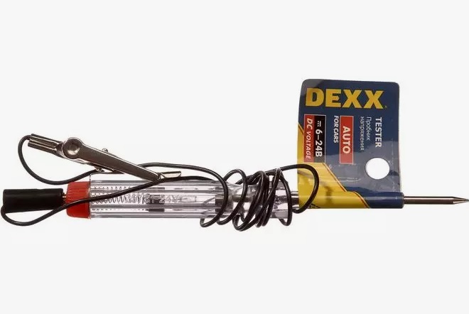 Пробник электрический Dexx  6-24 В, 120 мм, 25731-24V