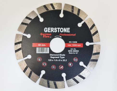Диск алмазный GermaFlex Gerstone Segment d.125x1,8x8x22,2 мм
