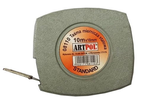 Рулетка механическая Artpol стальная лента 10 м