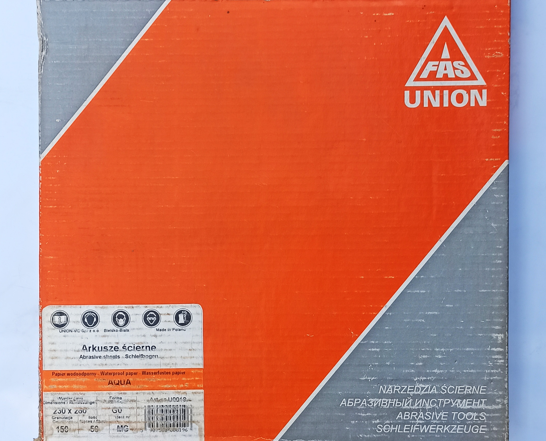 Бумага наждачная листовая Union 230x280 мм P150 (50шт.)