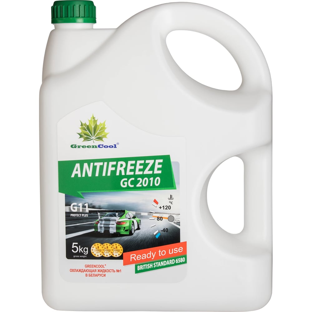 Антифриз GreenCool GС2010, 5 кг (зел.)