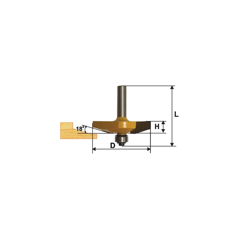 Фреза фигирейная горизонтальная Globus D34 H10 (2404)