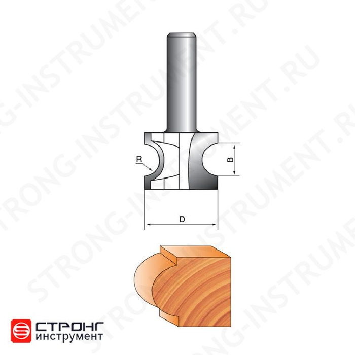 Фреза кромочная Globus D30 H20 (1014)