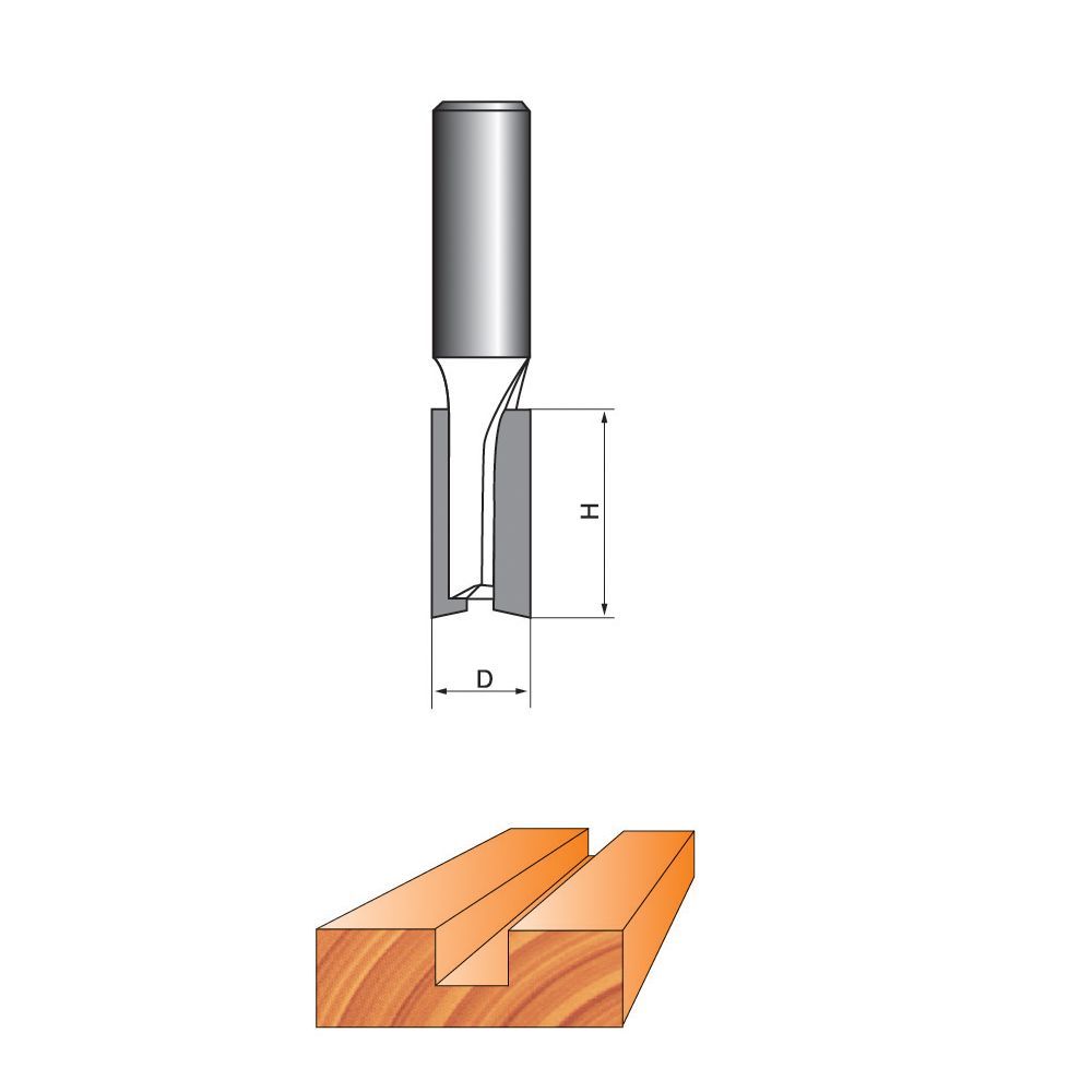 Фреза пазовая прямая Greapo D6 H20 (1001)