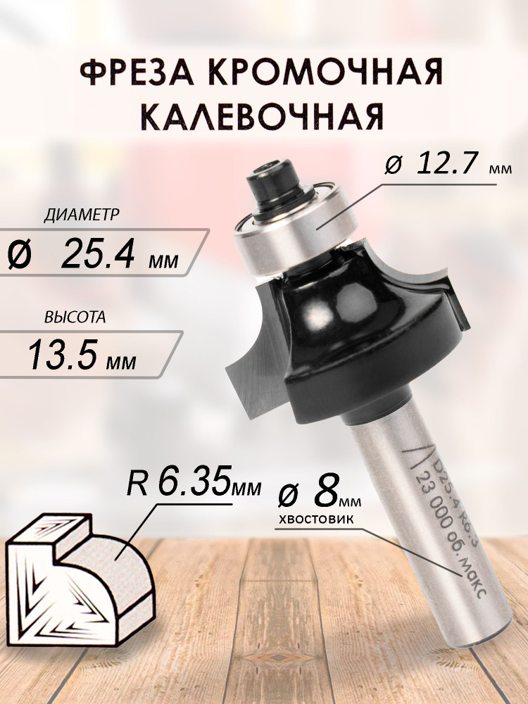 Фреза кромочная калевочная Globus D40 H15 (2021)